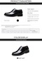 Ikkb Ilkbahar İş Çok Yönlü Günlük Erkek Klasik Ayakkabı Siyah Bağcıklı İç Yükseklik Topuk
