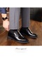 Ikkb Ilkbahar İş Çok Yönlü Günlük Erkek Klasik Ayakkabı Siyah Elastik Bant