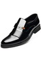 Ikkb Rugan Moda Gündelik İş Erkek Klasik Ayakkabı 9606 Siyah İç Yükseklik Topuk