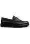 Deery Hakiki Deri Siyah Comfort Loafer Erkek Ayakkabı Siyah
