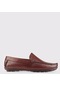 Hakiki Deri Kahverengi Erkek Loafer Ayakkabı Kahverengi (521650549)