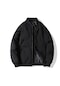 Sımıcg Gevşek Kalınlaştırılmış Sıcak Pamuklu Ceket-siyah