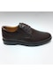 Tagy Hakiki Deri Oxford Model Bağcıklı Erkek Ayakkabı Kahverengi