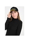 Siyah Unisex Şapka Erkek Kadın Beyzbol Şapkası Siyah
