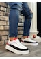 Boa Beyaz Kırmızı Paraşüt Kumaş Yüksek Tbn Erkek Ayakkabı Sneaker