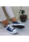 Fiyra 554 Kot Mavi Kısa Unisex Sneaker Keten Spor Ayakkabı 001