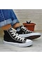 Fiyra 555 Siyah-beyaz Uzun Unisex Sneaker Keten Spor Ayakkabı 001