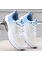 Yeni Ice Silk File Spor Ayakkabı-beyaz Ve Mavi