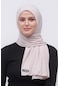 Altobeh Tesettür Kadın Düz Renk Penye Şal Hijab - Açık Latte