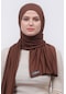 Altobeh Tesettür Kadın Düz Renk Penye Şal Hijab - Çikolata