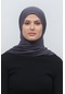 Altobeh Tesettür Kadın Düz Renk Penye Şal Hijab - Füme