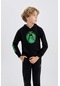 Defacto Erkek Çocuk Xbox Kapüşonlu Sweatshirt B3088A823WNBK81