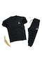 Fifty Color Oversize Tişört - Eşofman Altı 2'li Siyah JRD