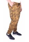 Mocgrande Büyük Beden Pastel Camouflage Likralı Erkek 2Ip Eşofman Altı 23503 Hardal-Hardal