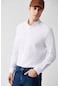 Avva Erkek Beyaz Gömlek Düğmeli Yaka Seersucker Pamuklu Comfort Fit Rahat Kesim  A32Y2071