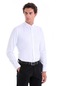 Hatemoğlu Beyaz Comfort Fit Düz Düğmeli Yaka Uzun Kollu Casual Oxford Gömlek