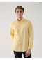 Dufy Sarı Erkek Regular Fit Brent Düğmeli Yaka Uzun Kol Gömlek - 94862