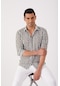 Dufy Haki Erkek Slim Fit Brent Yaka Uzun Kol Gömlek - 84275