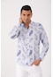 Dufy Mavi Erkek Regular Fit Brent Düğmeli Yaka Uzun Kol Gömlek - 85378