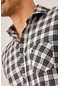 Dufy Siyah Erkek Regular Fit Brent Yaka Uzun Kol Gömlek - 90094