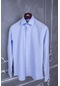 Erkek Slim Fit Uzun Kol 6 Drop Mavi Gömlek-mavi