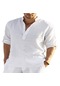 Erkek T-shirt Bol Düz Renk Gömlek - Beyaz