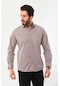 Marisso Erkek Cep Detaylı Uzun Kol %100 Pamuk Gömlek 19asm Bej