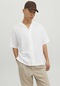 Jack & Jones Oversize Kisa Kollu Gömlek Bluryan 12232638 Bright White