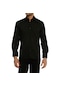 Siyah Klasik Kesim Uzun Kol Düz Renk Erkek Gömlek // 150-20 Siyah (345599757)