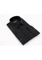 Siyah Uzun Kol Düz Renk Slim Fit Erkek Gömlek // 151-20 Siyah