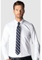 Tudors Modern Slim Fit Dar Kesim Armürlü Erkek Gömlek-25461 Beyaz