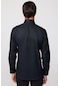 Tudors Modern Slim Fit Pamuklu Kolay Ütü Armürlü Siyah Erkek Gömlek-28347-siyah
