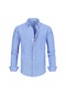 Zip Erkek Oxford Uzun Kollu Gömlek - Mavi