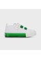 Benetton Çocuk Beyaz Yeşil Keten Ayakkabı Bn30649