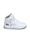 Jump 27835 Cırtlı Yüksek Bilekli Beyaz Genç Sneaker Günlük Spor Ayakkabı