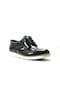 Onlo Ayakkabı Raker 3070-2 Siyah Beyaz Rugan Erkek Çocuk Ayakkabı