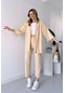 Trend Alisse Kimono Kadın Alt Üst Takım Taş Rengi