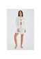 Peraluna Mıyoki Cardıgan & Shorts Mevsimlik Pamuklu Kadın Triko T Kırık Beyaz