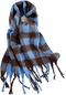 Hyt-scarf Kışlık Eşarp Kalınlaşmış Ekose Kadın Uzatılmış Uzunluğu