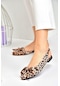 Leopar Saten Kumaş Kadın Babet H726809004
