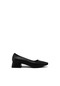 Kanuga Bb2022-09 Siyah Kadın Kısa Kalın Topuk Ayakkabı Siyah