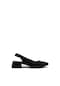 Kanuga Bb2022-10 Siyah Kadın Arkası Açık Topuklu Ayakkabı Siyah