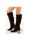 Fox Shoes Siyah Süet Kadın Çizme J404040102