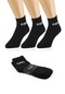 3 Çift Kısa Konçlu Tenis Spor Çorabı Siyah Paket