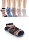 5 Çift Eğlenceli Desenler Kadın Patik Çorap Ozzyp003