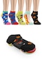 5 Çift Eğlenceli Desenler Kadın Patik Çorap Ozzyp007
