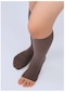Dore Abdest Çorabı 2 Adet Vizon Rengi Burnu Açılabilen Çok Amaçlı Vizon