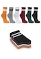 Ozzy Socks Çizgili Kadın Tenis Çorabı Çok Renkli 6'lı