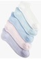 Koton 5'li Patik Çorap Seti Dokulu Çok Renkli Multıcolor 4sak80057aa