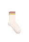 Mavi - Çizgi Detaylı Soket Çorap 1910915-70007 Beyaz